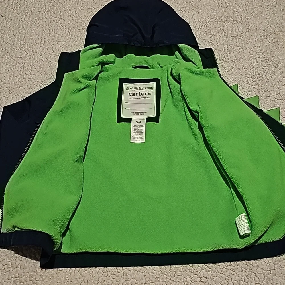 Carter's dinosaur size S/4 rain jacket